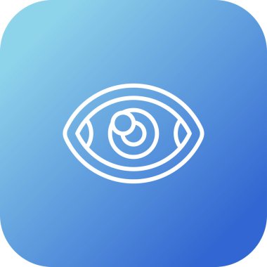 vizyon web simgesi basit illüstrasyon