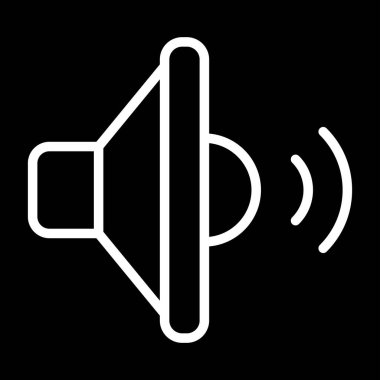 ses simgesi, vektör illüstrasyonu