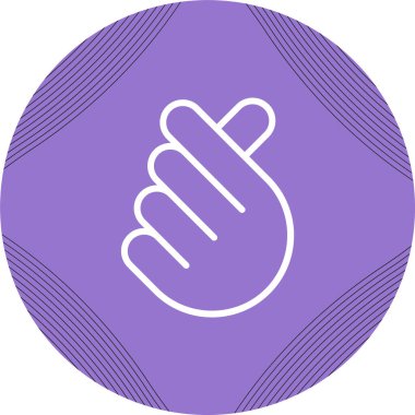  I Love You el hareketi ikonu, vektör illüstrasyonu 