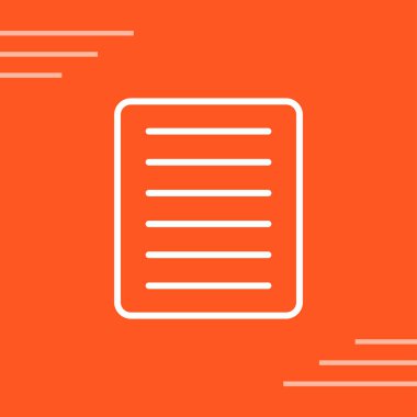 Belge simgesinin vektör illüstrasyonu 