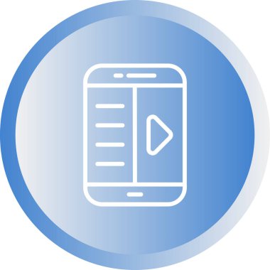 E-kitap okuyucu simgesi. Web simgesi basit illüstrasyon