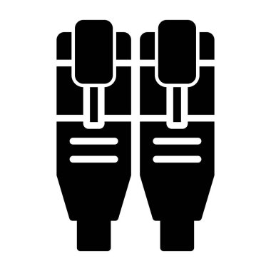 Ethernet web simgesinin vektör illüstrasyonu