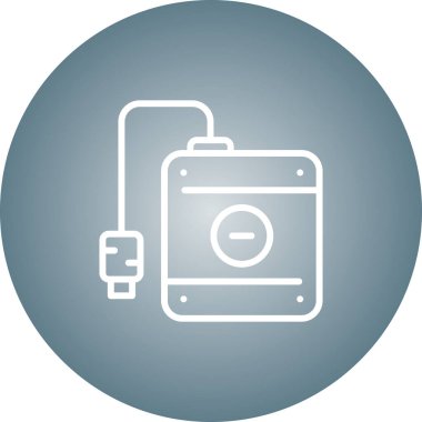 Sabit disk simgesi, vektör illüstrasyonu  