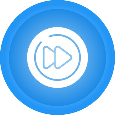 Video Next Track Circle icon, outline vector