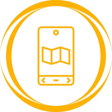 harita konumu ince çizgi vektör simgesi 