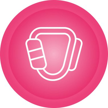  Karabinalı ağ simgesi vektör çizimi 