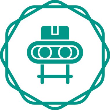 Taşıyıcı Şerit simgesi, vektör illüstrasyonu 