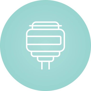 Fiş. Web simgesi basit illüstrasyon