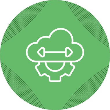  Elastisite Web simgesi vektör illüstrasyonu 