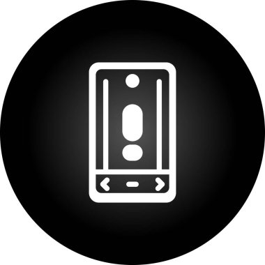 Akıllı telefon simgesinin vektör illüstrasyonu 