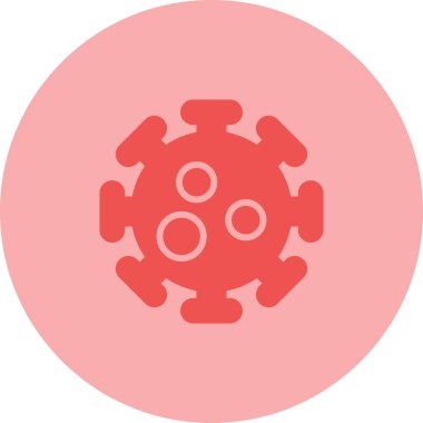 Virüs simgesinin vektör illüstrasyonu