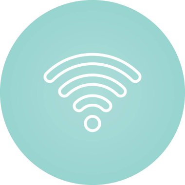 wifi sinyal ağ simgesi, vektör illüstrasyonu 