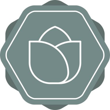  gül çiçeği ikonu vektör illüstrasyonu 