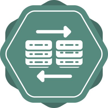 Bulut Göç web simgesi, vektör illüstrasyonu