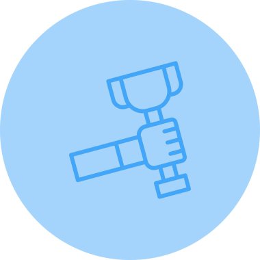 kupa ödül ikonu vektör illüstrasyonu 