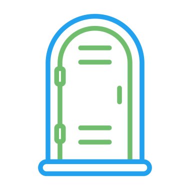 Acil tuvalet. Web simgesi basit illüstrasyon