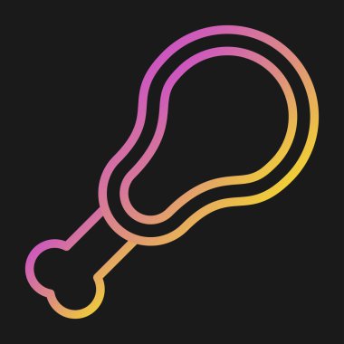 Tavuk ağı simgesi, basit vektör illüstrasyonu