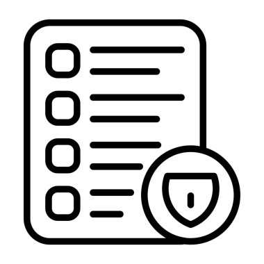 Veri Yönetimi vektör çizgisi tasarım simgesi