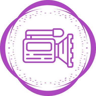 Camcorder modern simgesinin vektör çizimi