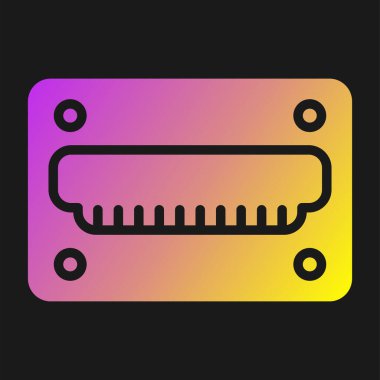 hdmi simgesi, web tasarımı için resimleme