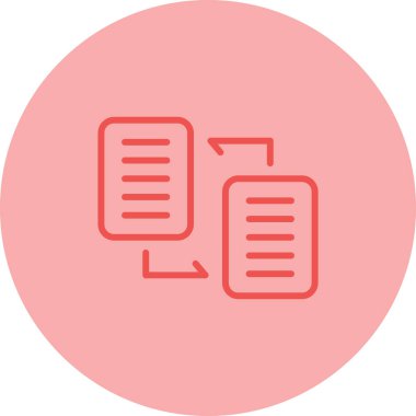 Belge Dağıtım web simgesi vektör illüstrasyonu