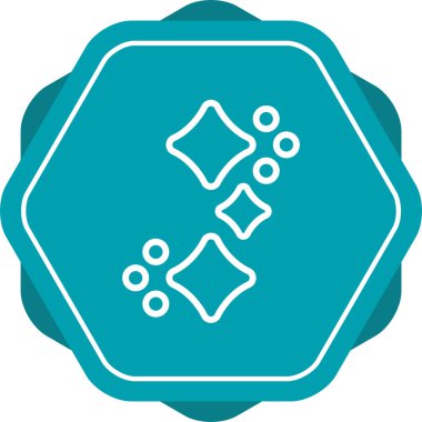 Sparkles modern simgesinin vektör illüstrasyonu