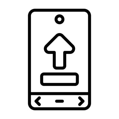 Web simge vektör çizim upload