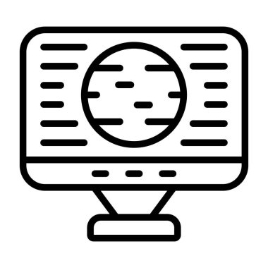 Ayrı arkaplanda büyüteç ya da araştırma simgesi, düz vektör grafiği