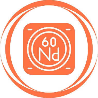 Kimyasal Element Web simgesi vektör çizimi