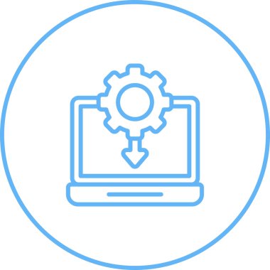 Aygıt Sürücüsü web simgesi vektör çizimi