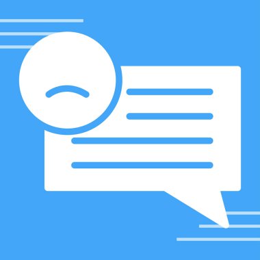 Müşteri memnuniyetsizliği simgesinin vektör çizimi