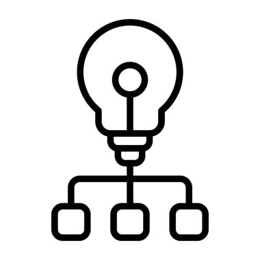 Bir fikrim var. Web simgesi basit illüstrasyon 