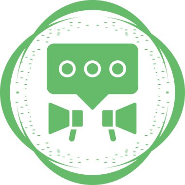 Modern PR simgesinin vektör illüstrasyonu