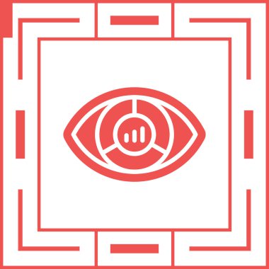 Veri Görselleştirme simgesi, vektör illüstrasyonu 