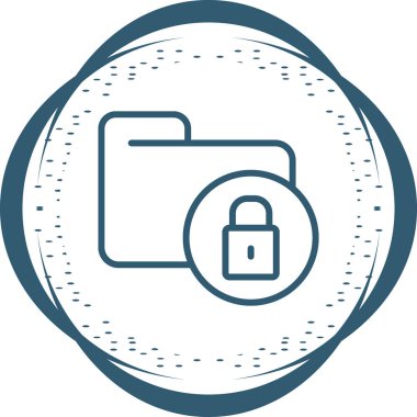 Secure Folder icon, vector illustration