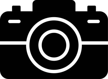 fotoğraf makinesi simgesi, vektör illüstrasyonu 