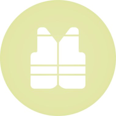 İzole edilmiş ceket web simgesinin vektör illüstrasyonu 