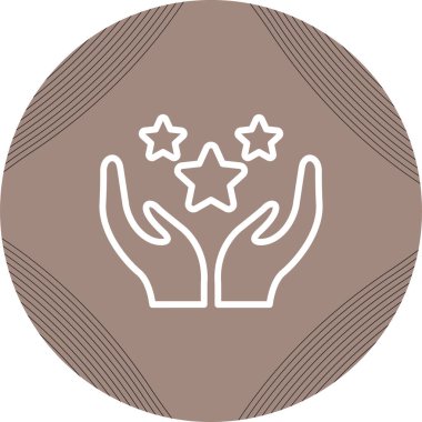 Glory web simgesinin vektör illüstrasyonu