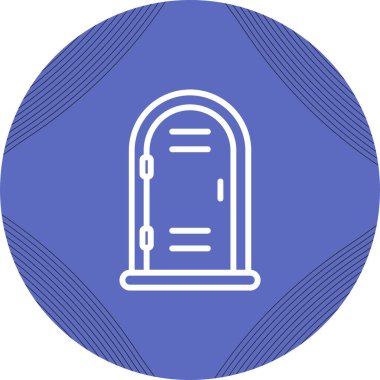 Acil tuvalet. Web simgesi basit illüstrasyon