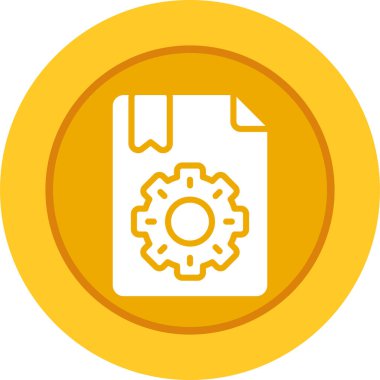 belge web simgesi, vektör illüstrasyonu