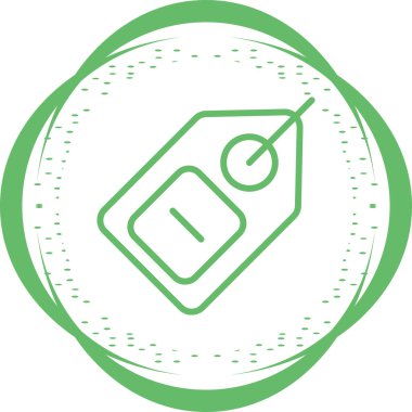 etiket web simgesi vektör illüstrasyonu 