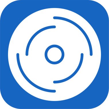 Disk modern simgesinin vektör illüstrasyonu