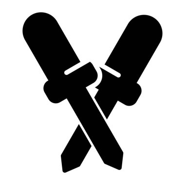 Araç Simgesi, Beyaz Arkaplan Vektör İllüstrasyonu 