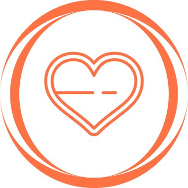 kalp simgesi işaret vektör illüstrasyonu 