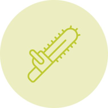 Elektrikli testerenin basit vektör illüstrasyonu