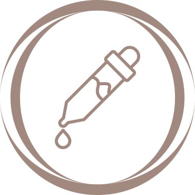 pipette simgesi, web basit illüstrasyon