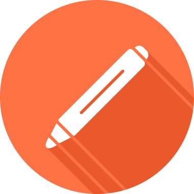 İşaretleyici kalem simgesi, vektör illüstrasyonu 