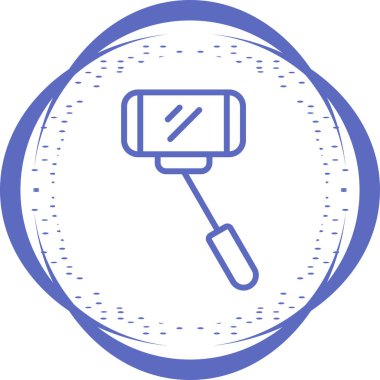 selfie çubuğu simgesi, web basit illüstrasyon