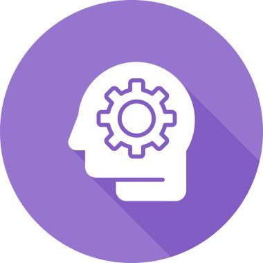 Tasarım düşünme süreci. Web simgesi basit illüstrasyon