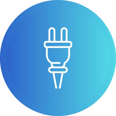 elektrik dolgu simgesi web basit illüstrasyon